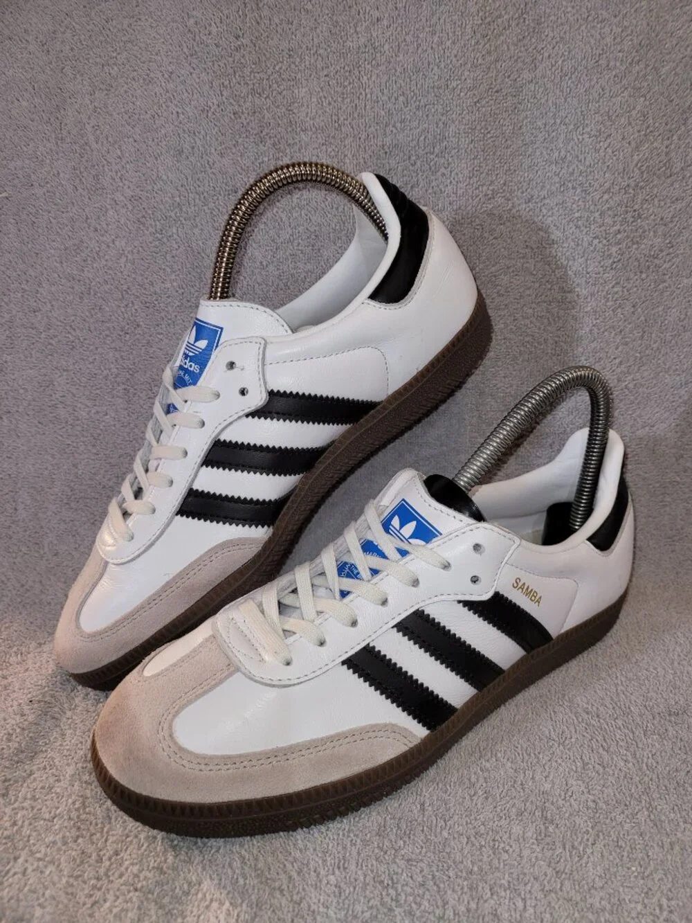 Adidas Samba OG White Black Gum Sneakers IE3675 Youth Big Kids Size 5.5 (#1781)
